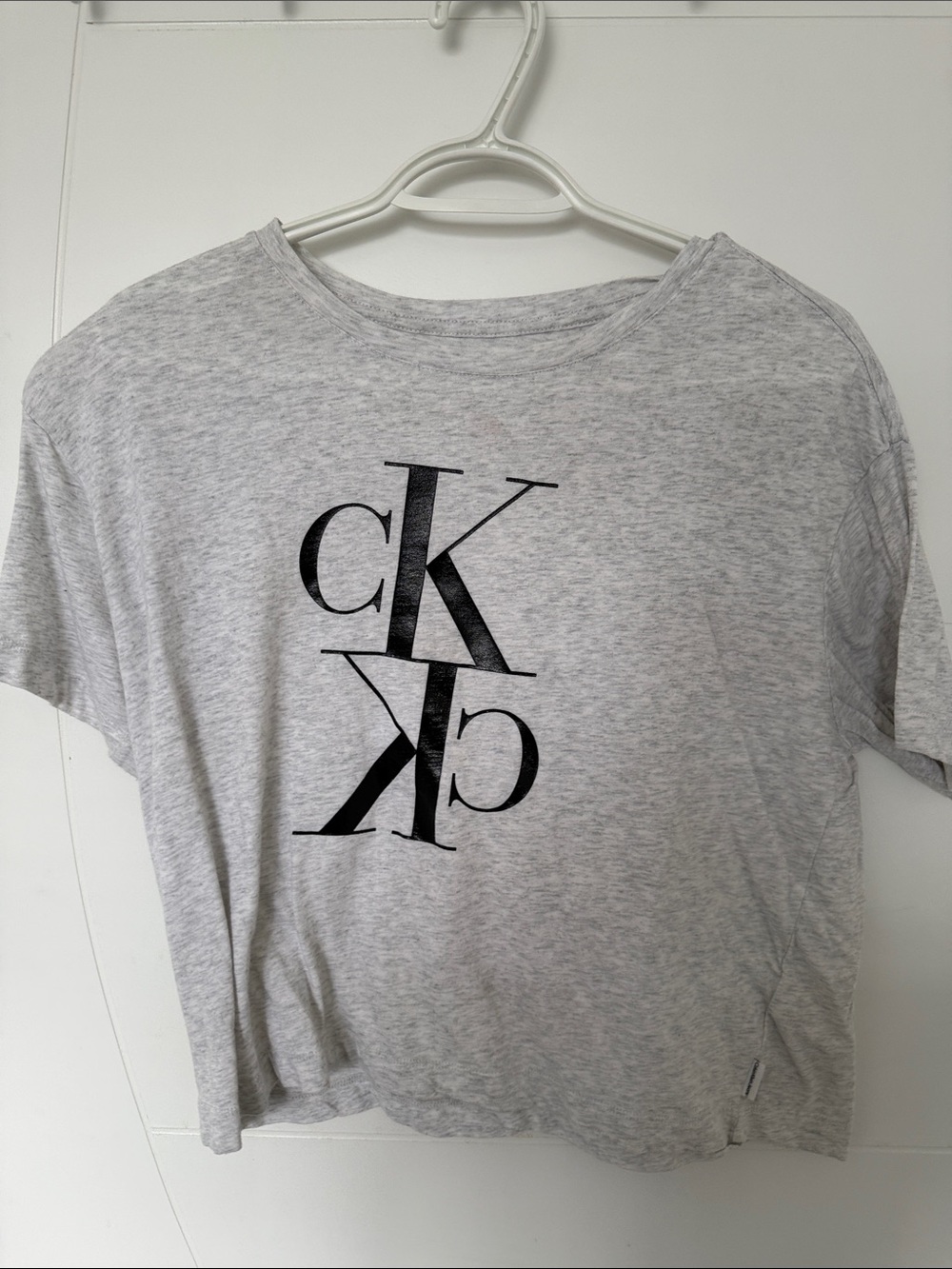 Calvin Klein Light Gray CK Logo Tee